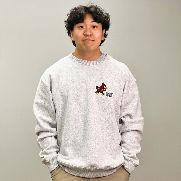 CI Sport Walking Cy Light Gray Crewneck